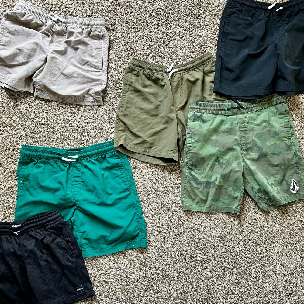 RSQ Kids Shorts Collection - Black, Gray, Green